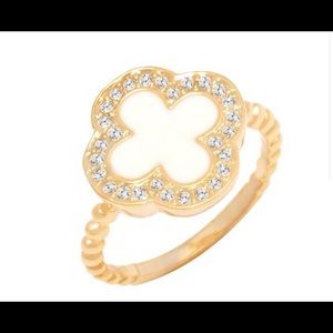 18k Gold Plated Natural Shell Ring